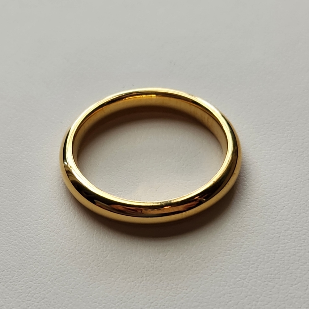 Gold Steel by Design Band Ring